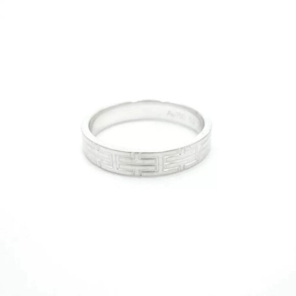Authentic HERMES Kilim Ring 18K White Gold US:6 - Picture 3 of 11
